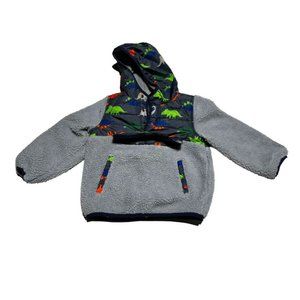 1 Madison Gray Dinosaur Fleece Size 4t